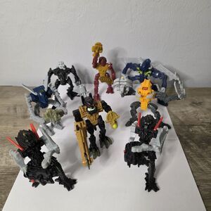 LEGO Bionicle McDonald's Lot of 8 Happy Meal Toys 2006-2007 + Xtra Unposeables